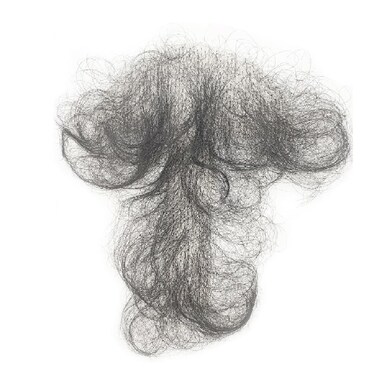 Fake Chest Hair Synthetic Body Hair Adding Hair Volume Enhancement of Manliness Handmade Realistic Men Chest Hair（Large size, can be trimmed freely, suitable for various parts of the body）