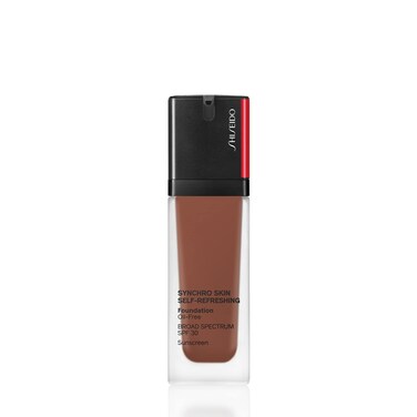 Shiseido Synchro Skin Self-Refreshing Foundation SPF 30 - Medium, Buildable Coverage + 24-Hour Wear - Waterproof &amp; Transfer Resistant - Non-Comedogenic