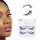 KISS Lash Couture Faux Mink False Eyelashes Double Pack, Knot-Free Lash Band, Reusable, Contact Lens Friendly, Easy To Apply, Ultrafine, Tapered, Synthetic Fake Lashes, Style Soir, 2 Pairs