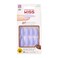 KISS Gel Fantasy Ready-to-Wear Press-On Sculpted Gel Nails, &ldquo;Night After&rdquo;, Long, Purple, High Arch Nail Kit with Pink Gel Nail Glue, Manicure Stick, Mini Nail File, and 28 Fake Nails