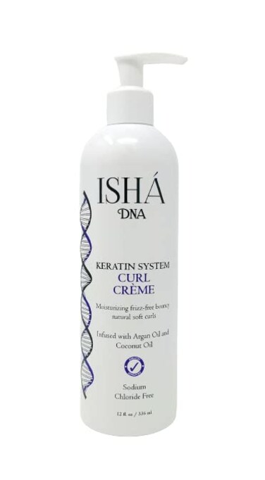 Keratin System Curl Creme - Infused with Argan Oil and Coconut Oil - Moisturizing Frizz Free Bouncy Natural Soft Curls - Curling Cream For Wavy and Curly Hair - Sulfate Free