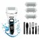 Hard Skin Remover Foot Callus Remover Kit, Rechargeable, Portable Electronic Foot File Pedicure Tools, 3 Grinding Heads,Waterproof Foot Scrubber File
