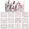 12 Sheets Valentine's Day Nail Art Stickers 3D Self-Adhesive Nail Decals Sexy Red Lips Rose Diamond Heart Eiffel Tower Nail Designs Nail Art Supplies for Women Girls Nail Art Decorations