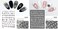 Christian Religious Thin Tough Hot Glue Cute Manicure Japanese Sticker Punk Cross Army Flower 5D Soft Relief 5d Nail Art Stickers (Black)