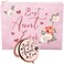 HnoonZ Aunt Gifts from Niece,Christmas Gifts for Aunt,Aunt Zipper Makeup Bag Cosmetic Pouch,Aunt Travel Toiletry Pouch Organizer Bag,Aunt Mini Compact Mirror,Best Aunt Ever Gifts