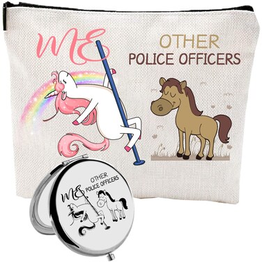 Police Officer Gifts for Women,National Police Week,Police Gifts,Female Police Officer Makeup Bag Cosmetic Bag Gifts,Police Appreciation Gifts,Cop Gifts for Women,Law Enforcement Gifts for Women
