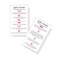 Eyebrow Lamination Aftercare Instruction Cards   Physical Printed 2 x 3.5&rdquo; inches Business Card Size   Starter Lift Kit with Tint at home diy aftercare supplies   White with Icons Design