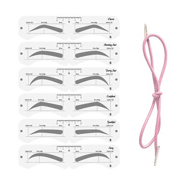 Eyebrow Stencils,Reusable Eye Brow Drawing, DIY Eyebrow Shaping Grooming Template Card Women Beauty Set