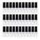 Enslz 2ml mini Perfume Mist Spray Bottles Refillable Mini Empty Travel Clear Refillable Atomizer Glass Bottles 30pcs (2ml)