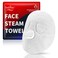 Face Steam Towel with Headband. Reusable Facial Steamer Spa Towels for Women Girls. 2-in-1 Care. Steam Serum Cream Absorption. Cool Calming Moisturizing