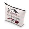 WCGXKO Bookworm No Mourners No Funerals Crows Zipper Makeup Bag for Book Nerds (No Mourners)