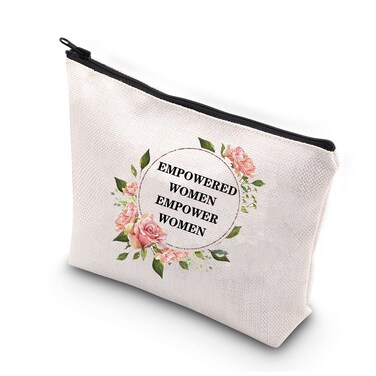 BDPWSS Feminist Gifts Women Empowerment Gift Empowered Women Empower Women Feminist Makeup Bag For Women Girl Power Motivational Inspiring Toiletry Bag (Empowered women)