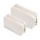 2pcc set PU Leather Cosmetic Bag for Women Minimalism Makeup Bag for Daily Use Portable Storage Purse Small Neat Cosmetic Pouch Water-resistant Toiletry Bag for Travel (Ivory White)
