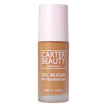 Carter Beauty Full Measure HD Foundation - Lightweight, Full Coverage Matte Formula - Water-Based, Super Soft Skin Perfector - Vegan And Cruelty Free, Paraben And Sulfate Free - Truffle - 1.01 OZ