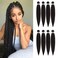 Pre-stretched Braiding Hair - 26 Inch 8 Packs Dark Brown Super Long Braiding Hair For Twist or Box Braids, Yaki Texture Hot Water Setting Synthetic Braiding Hair Extensions (26 Inch, #2-8P)