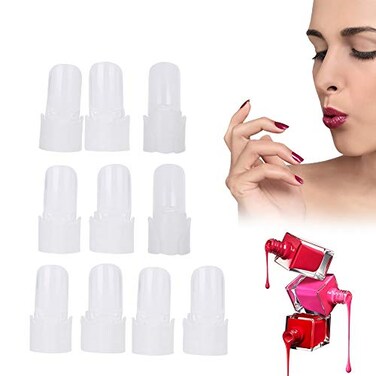 FILFEEL Nail Polish Protector, 20Pcs Manicure Cover Finger Varnish Nail Art Tips Clip Holder
