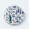 Girls &amp; Women Fashion Elegant New York Souvenir Round Travel Mirror Hand Mirror Cosmetic Makeup Compact Mirror (JP-270805O)
