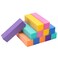 12 Pack Nail Buffer Block 4 Sided Professional Nail File Sanding Block Buffing Blocks for Natural and Acrylic Nails (Multi-Colored)
