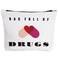 Fokongna Funny Pill Medicine Drug Bag Pill Zipper Pouch Bags   Full of Drugs Pill Case Organizer Makeup Cosmetic Travel Bag Toiletry Case Multifunction Pouch Gifts for Patient Women Girls Friend
