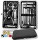Manicure Set Pedicure Kit Nail Kit-19 in 1 Stainless Steel Manicure Kit, Professional Grooming Kits, Nail Care Kit with Luxurious Travel Case (Black) &hellip;