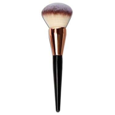 Makeup Brushes Large Powder Brush Foundation Blush Bronzer Contour Face Blender Mineral Blending Buffing Cosmetics Kabuki Full Coverage (Rose Gold/Black) 1 Count (Pack of 1)