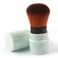 Retractable Kabuki Brushes Powder Foundation Blush Concealer Makeup Brush Portable With Cover - Green