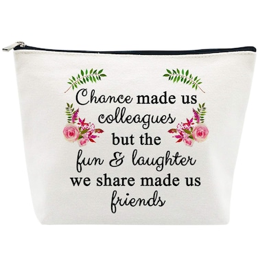 Retirement Gifts for Women Leaving Gifts for Colleagues Best Friends Coworkers Boss Nurse Teachers Retirees Work BFF Bestie Funny Birthday Retired Chance Made us Colleagues Makeup Bag