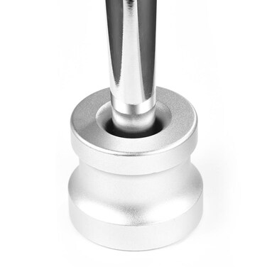 2-Level Silver Metal Razor Stand, Portable Pedestal Base Holder