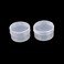3 Pcs Clear Plastic Cosmetic Jars, 5 Grams, Empty Mini Sample Makeup Jars, Bottles, Pots with Snap Lids