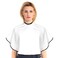 JIAKAI Professional Short Length Salon Cape,Makeup Cape Salon Styling Cape Barbers with Loop Closure, Hairdressing Cape Apron, White, Medium
