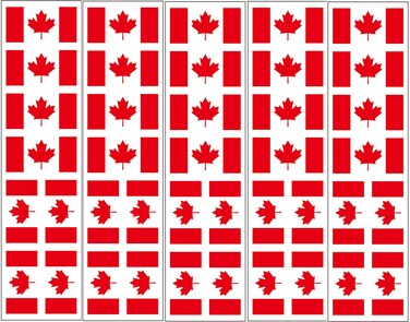 40 Tattoos: Canada Flag, Canadian Party Favors