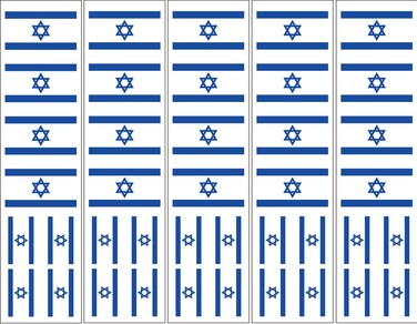 40 Tattoos: Israeli Flag, Israel Party Favors