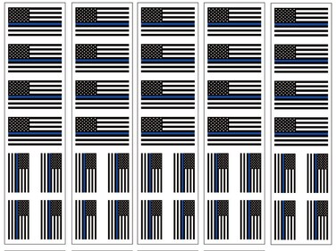 40 Tattoos: Thin Blue Line American Flag: Police &amp; Law Enforcement Support