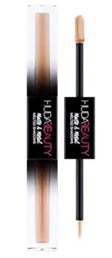 Huda Beauty Matte &amp; Metal Melted Double Ended Eyeshadows! Metallic Eyeshadow Intense Shimmer, Blendability and Longevity! Choose Your Eye Shadow Color! (Faxu fur/bamboo hoops)