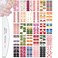 30 Sheets Flower Series Full Wraps Nail Polish Strips Stickers Self-Adhesive Nail Art Decals Stickers with Nail File Manicure Kit Nail Art for Women Girls