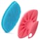 Baby Bath Brush, Exfoliating and Massaging Cradle Cap Bath Brushes - Silicone Cradle Cap Scrubber for Newborns,Babies Essential for Dry Skin, Cradle Cap and Eczema (Blue + Pink)