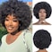 Short Wigs for Black Women Pixie Synthetic Curly Hair Wig Women's Wig Cosplay Full and Natural wigs for Women (1B/black, Short Wig)
