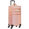 Rolling Makeup Case 3 in 1,Professional Makeup Train Case organizers,Large Storage Cosmetic case Trolley,Makeup Travel Case for Salon Barber Rose Gold,Pink