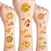 24 Sheets Pizza Temporary Tattoos, Birthday Decorations Pizza Party Favors