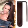 BARSDAR Straight Ponytail Extension - 26 Inch Long Straight Wrap Around Ponytail for Women Clip in Ponytail Hair Extensions Synthetic Auburn Hair Pony Tails Hairpieces Daily - Dark Auburn