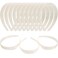 HESTYA White Plastic Headbands DIY 1 Inch Plain Blank No Teeth Hair Bands Plain Headbands for Women Halloween Christmas