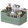 CHANCETSUI Makeup Organizer With Drawers, Countertop Organizer for Cosmetics, Vanity Holder for Lipstick, Brushes, Lotions, Eyeshadow, Nail Polish and Jewelry (Green)