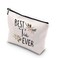 WCGXKO Best Tia Ever Tia Gift Auntie Gift Zipper Makeup Bags Travel Waterproof Toiletry Bag Accessories (BEST Tia)