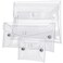 3 Pack Transparent Cosmetic Bags, Different Size Portable Waterproof PVC Makeup Cases Organizers Pouch Carrying Accessories for Lipstick Facial Cleanser Shampoo Storage- Small &amp; Medium &amp; Large
