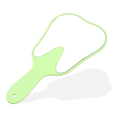 ANNWAH Cute Tooth Shaped Mirror - Hand Mirrors with Handle Makeup Mirror for Women Kids Hand Mirrors Dental Mirror Handheld Lightweight and Smooth