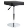 FURWOO Black Square Salon Stool - Height Adjustable Step Stool for Vanity,Manicure,Shop,Barber Home Office,Small