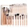 BEILI Makeup Brushes 28pcs Pink Makeup Brush Set Premium Goat Synthetic Kabuki Foundation Blending Brush Face Powder Blush Concealers Eye Shadows Make Up Brush Set(Pink/Rose Gold)