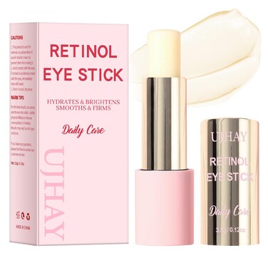 Retinol Eye Stick, Anti-Aging Eye Cream for Wrinkles, Dark Circles, Puffiness &amp; Bags Under Eyes, All-in-one Multi Eye Balm with Caffeine, Vitamin C, Hydrating &amp; Firming Skin