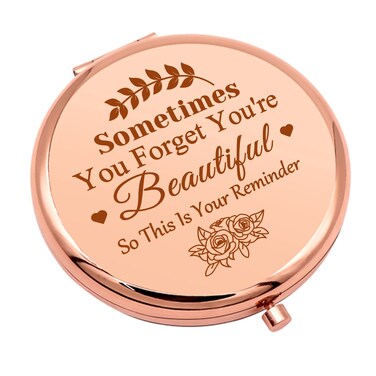 Inspirational Gifts for Girls Compact Makeup Mirror Gifts for Women Encouragement Gifts for Daughter Sister Friend Motivational Gifts Folding Makeup Mirror for Niece Aunt Christmas Birthday Gifts