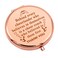 Cheer Coach Gift Rose Gold Compact Mirror Appreciation Gift for Cheerleading Coach Thank You Cheer Coach Gift from Cheerleader Folding Makeup Mirror for Her Birthday Christmas Thanksgiving Gift